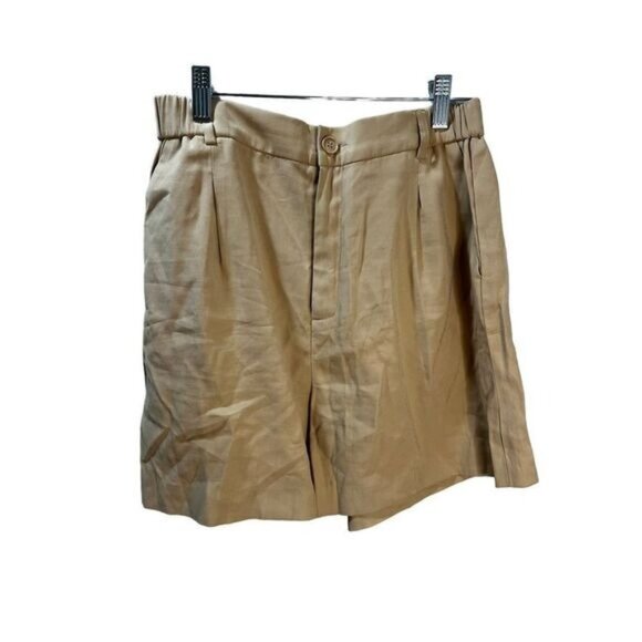 NEW Open Edit High Waisted Khaki Shorts Small - Picture 1 of 5